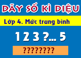 Dãy số kỳ diệu. Lớp 4. Mức trung bình