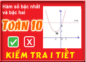 Kiểm tra chương: Hàm số bậc nhất và bậc hai