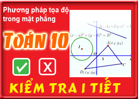 Kiểm tra chương: Phương pháp toạ độ trong mặt phẳng