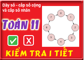 Kiểm tra chương: Dãy số - cấp số cộng và cấp số nhân